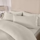 image 3 of OHS Ruffled Frill Edge Duvet Cover and Pillowcase Bedding Set, Super King - Natural Yellow | Natural | Super King