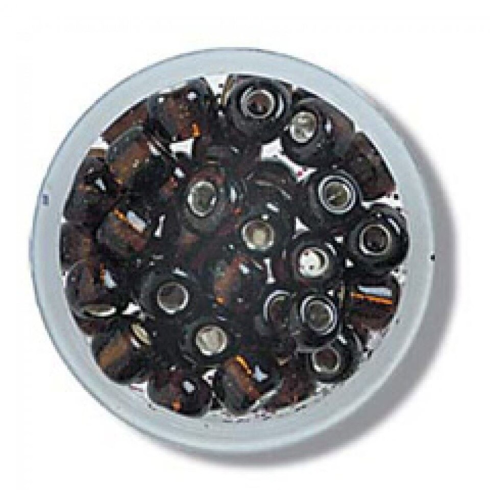 Trimits Bronze Glass E Beads Bulk Pack for Embroidery & Jewellery Making - per value pack of 3