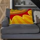 image 2 of Round pizza pop art retro (Blanket)