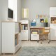 image 3 of 4KIDS 2 Door 1 Drawer Cupboard with 2 Open Shelves with Lilac Handles