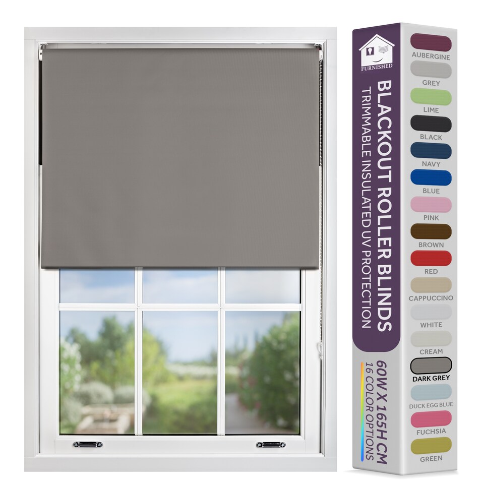 image 1 of 85cm Wide Blackout Roller Blind 165cm Drop