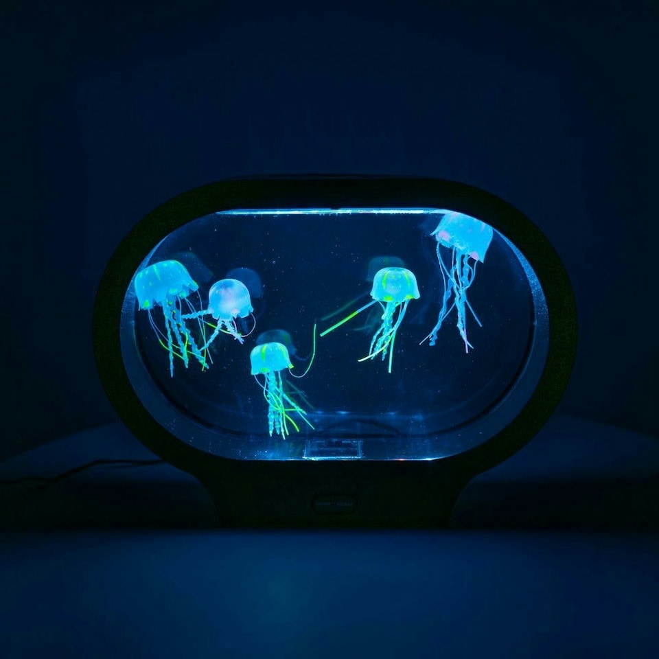 image 1 of ValueLights 5pc Jellyfish Colour Changing Table Lamp