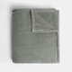 image 2 of OHS Teddy Fleece Soft Warm Plush Cosy Plain Dyed Throw Over Bed Blanket, 125x150cm Grey | Mid Grey