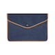 image 1 of Vinga Bosler Recycled Canvas Laptop Sleeve - Navy - One Size
