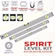 image 4 of Spirit Level Set 3 Pcs High Accuracy Spirit Level Lightweight 400 600 and 1000MM DIY Build 3 Bubble Level