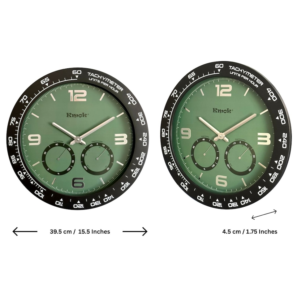 image 1 of Kmok 40 cm Indoor Silent Wall Clock