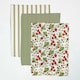 image 2 of Homescapes Strawberry Tea Towels Set of Three | Multi | One size | 3