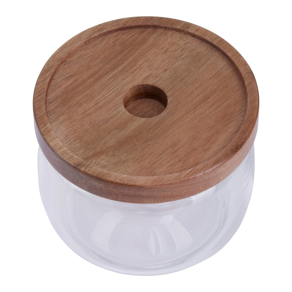 image 1 of Interiors By Premier Stylish Multipurpose 560ml Storage Jar, Durable Glass Jar With Lid For Counter, Airtight Storage Jars