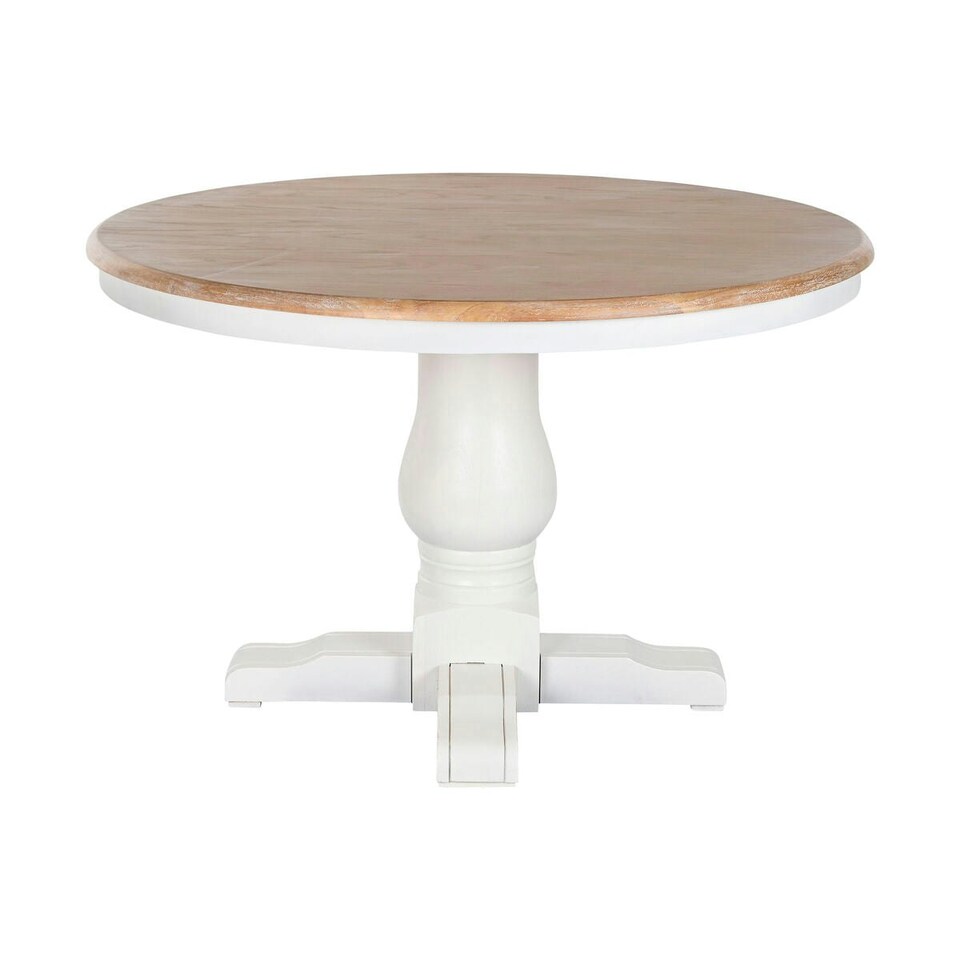image 1 of Dining Table Home ESPRIT White Natural Elm wood 120 x 120 x 76 cm N/A