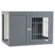 image 1 of PawHut Furniture-Style Dog Crate w/ Two Lockable Doors, for Small & Medium Dogs