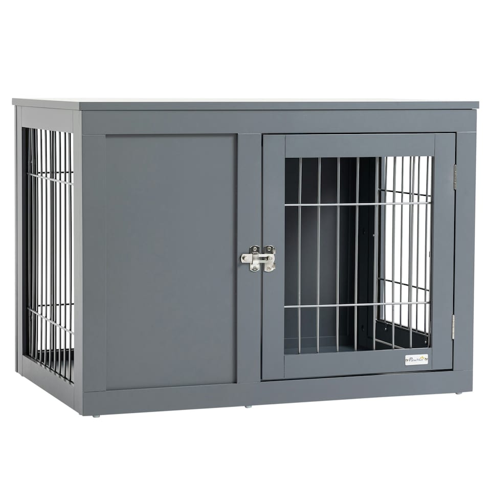 image 1 of PawHut Furniture-Style Dog Crate w/ Two Lockable Doors, for Small & Medium Dogs