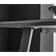 image 4 of Furniturebox Carson 160cm White Marble Effect Large Dining Table with Black Legs
