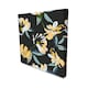 image 1 of Yellow and Black floral (Canvas Print) 76cm x 76cm