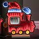 image 5 of 70cm Infinity Christmas Train with 2 Carriages on Wood Base and Multi-Coloured LEDs