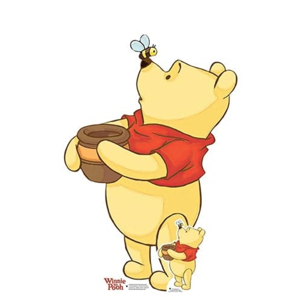 Winnie The Pooh Honey Bee Disney Star Mini Cardboard Cutout 91cm