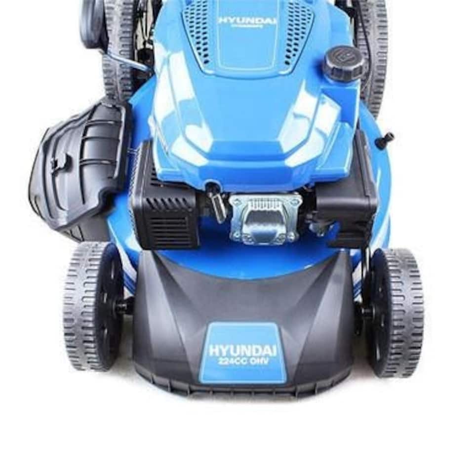 image 1 of Hyundai 21'' / 53cm 224cc 4-in-1 Electric-Start Self-Propelled Petrol Lawnmower, Mulch, Rear & Side Discharge, Hose Connector | HYM530SPE