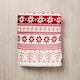 image 4 of Christmas Fairisle Throw with Sherpa Back, Red