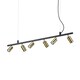 image 1 of Dynamite Indoor Spotlight Ceiling Pendant Lamp 6 Lights Brass Satin, GU10