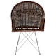 image 1 of Interiors by Premier Natural Croco Rattan Chair, Easy to Clean Outdoor Chair, Arm & Backrest Rattan Armchair, Eco-friendly Chair