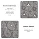 image 2 of Laguna Anti Slip Grey PVC Bath Mat 68cm x 37cm - 2 Set | Grey | Grey | 2