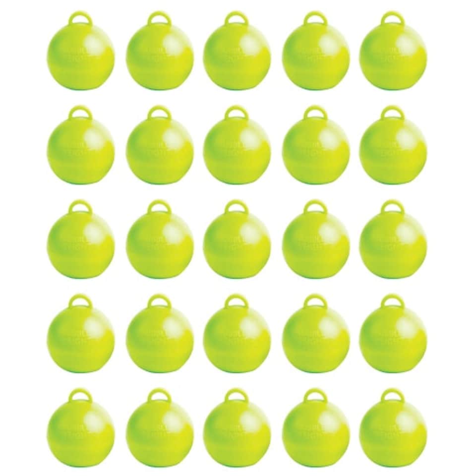 Lime Green Bubble Balloon Weights - Pack of 25