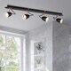 image 1 of Petra 4 Light Black Ceiling Spotlight Bar