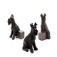 image 1 of Schnauzer Plant Pot Feet - Set of 3 - L7 x W8 x H1 cm | Grey
