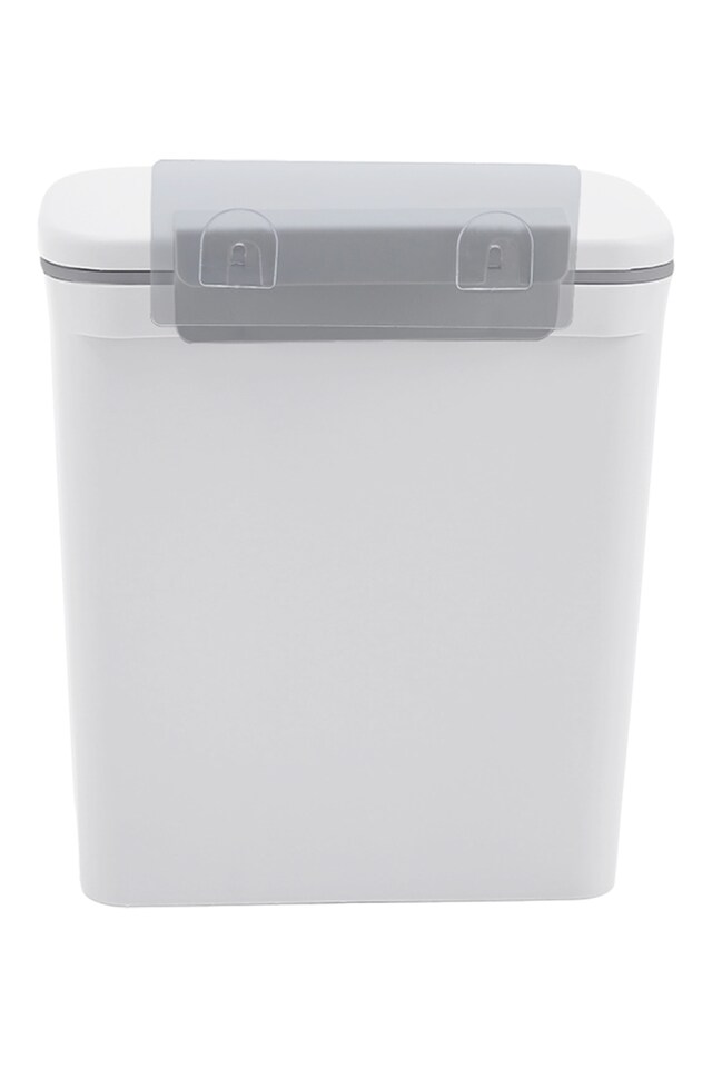 image 1 of Living and Home 9L Kitchen Compost Bin Hanging Trash Can | White