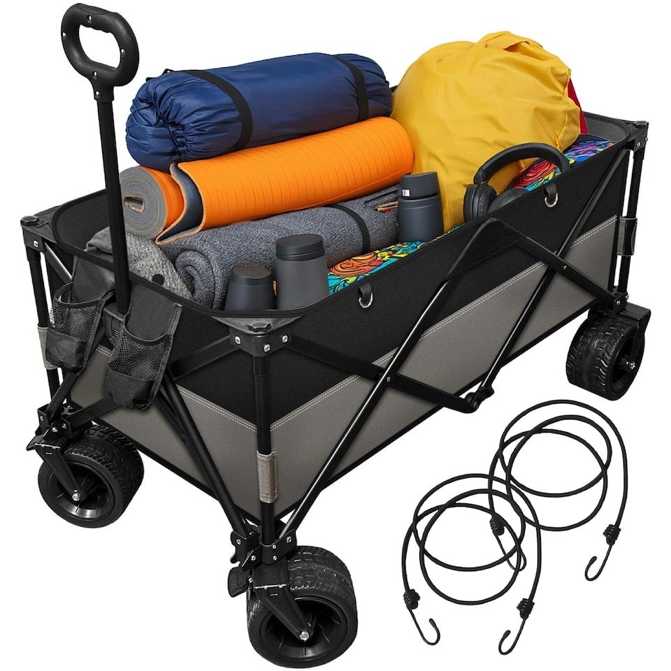 image 1 of 220L Foldable Utility Trolley Garden Home Camping Festivals No Assembly 220kg Load