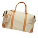 image 3 of Vinga Bosler Recycled Canvas Duffle Bag - Beige - One Size | Brown | One Size