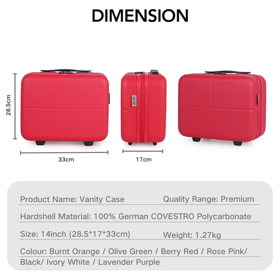 image 1 of Premium 100% Makrolon PC 2 PCS Suitcase Set | Vanity + Cabin Luggage