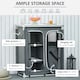 image 6 of Outsunny Outdoor Aluminum 3-shelf Camping Cupboard Kitchen Station Cook Table