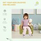 image 5 of HOMCOM Kids Armchair Children Mini Sofa Wood Frame High Back Bedroom Furniture 