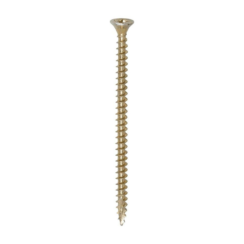 image 1 of Timco - C2 Strong-Fix Multi-Purpose Premium Screws - PZ - Double Countersunk - Yellow (Size 4.0 x 70 - 500 Pieces)