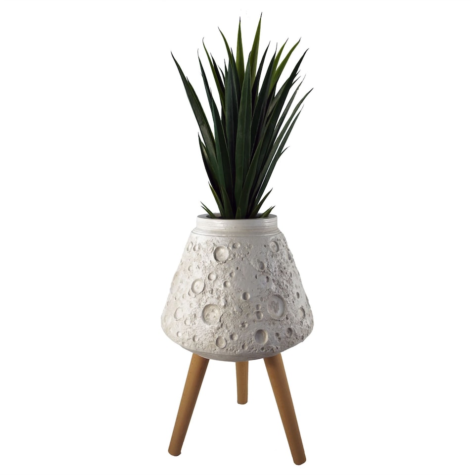 image 1 of Large Planters Plant Pots Large Lunar White Planter 62cm x 40cm Botanik | White