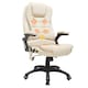 image 1 of HOMCOM Heated Vibrating Massage Office Chair with Reclining Function, Beige