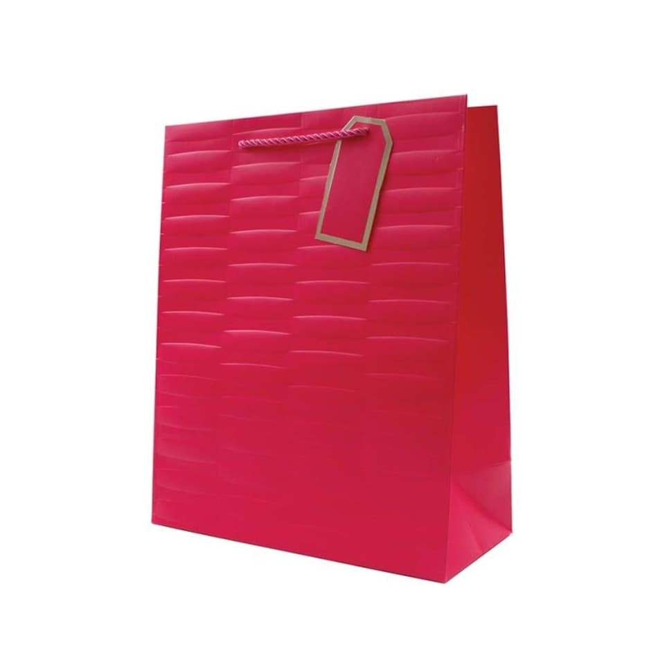 image 1 of Embossed Bright Coloured Large Gift Bag
