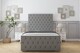 image 1 of Sloomy Watson Pewter Dumfries Bed Frame With Mattress With 50" Upholstered Headboard 6' Super King