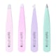 image 2 of Brushworks 4 Piece Combination Tweezer Set - Pastels