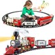 image 1 of Christmas Train Set with Light & Sounds Smoke Effect Christmas Tree Train Set fo Christmas Gift