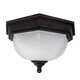 image 1 of Fairford 2 Light Bathroom Flush Ceiling Lantern Bronze IP44, E27