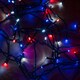 image 4 of 16m 200 LED SupaBrights Multi-Action Christmas String Lights with Timer in Blue, Red & White