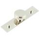image 1 of Stylish 40mm Polished Nickel Cupboard Knob with Backplate Kitchen Cabinet Knob