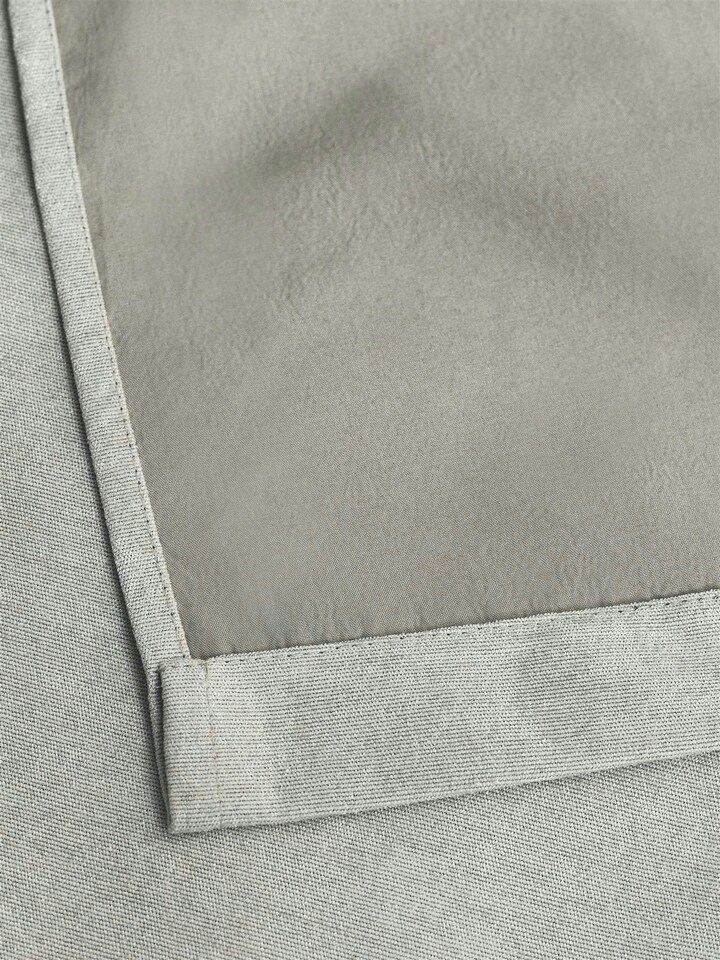 image 1 of Chenille Blackout Ring Top Eyelet Curtains - 117cm x 183cm - Silver