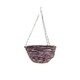 image 1 of Marco Paul Dark Brown Rattan Hanging Basket 12" Brown