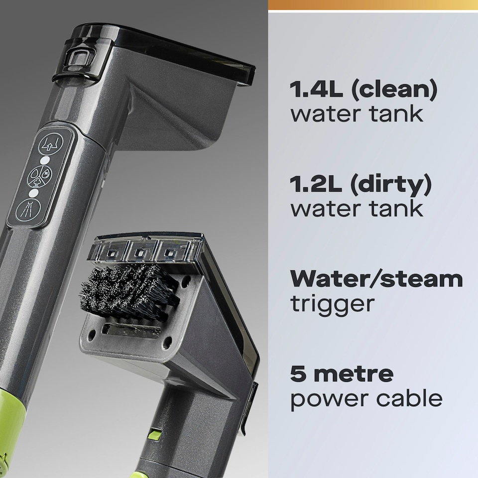 image 1 of Daewoo AquaSteam Upholstery Steam Cleaner Spot Washer & Carpet Stain Remover 1300W