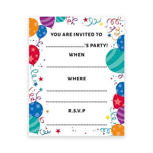 Doodlecards 8th Birthday Party Invitations For Girls – Pack Of 20, Includes Envelopes, UK Made