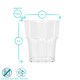 image 3 of Argon Tableware Reusable Plastic Tumblers - 260ml - Pack of 6 Clear