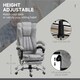 image 3 of Vinsetto 6-Point Vibrating Heat Massage Chair w/ Microfibre Upholstery Grey
