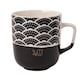 image 3 of Monochrome Black & White Mugs 370ml | Black | Happy | 370ml | 1
